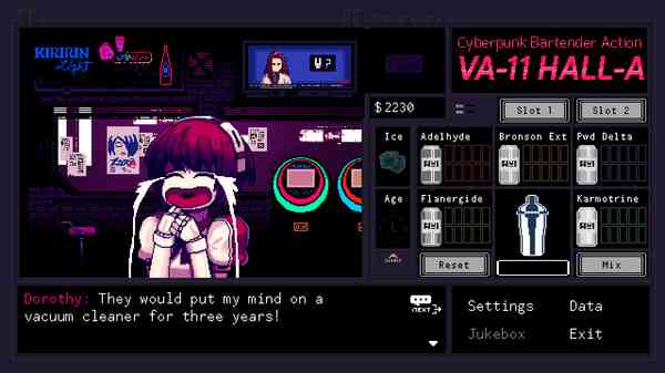 VA-11 Hall-A Cyberpunk Bartender Action getfreegames