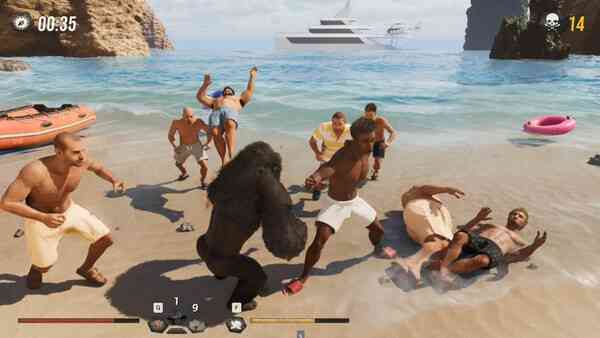 Gorilla Vs 100 Men screenshots getfreegames